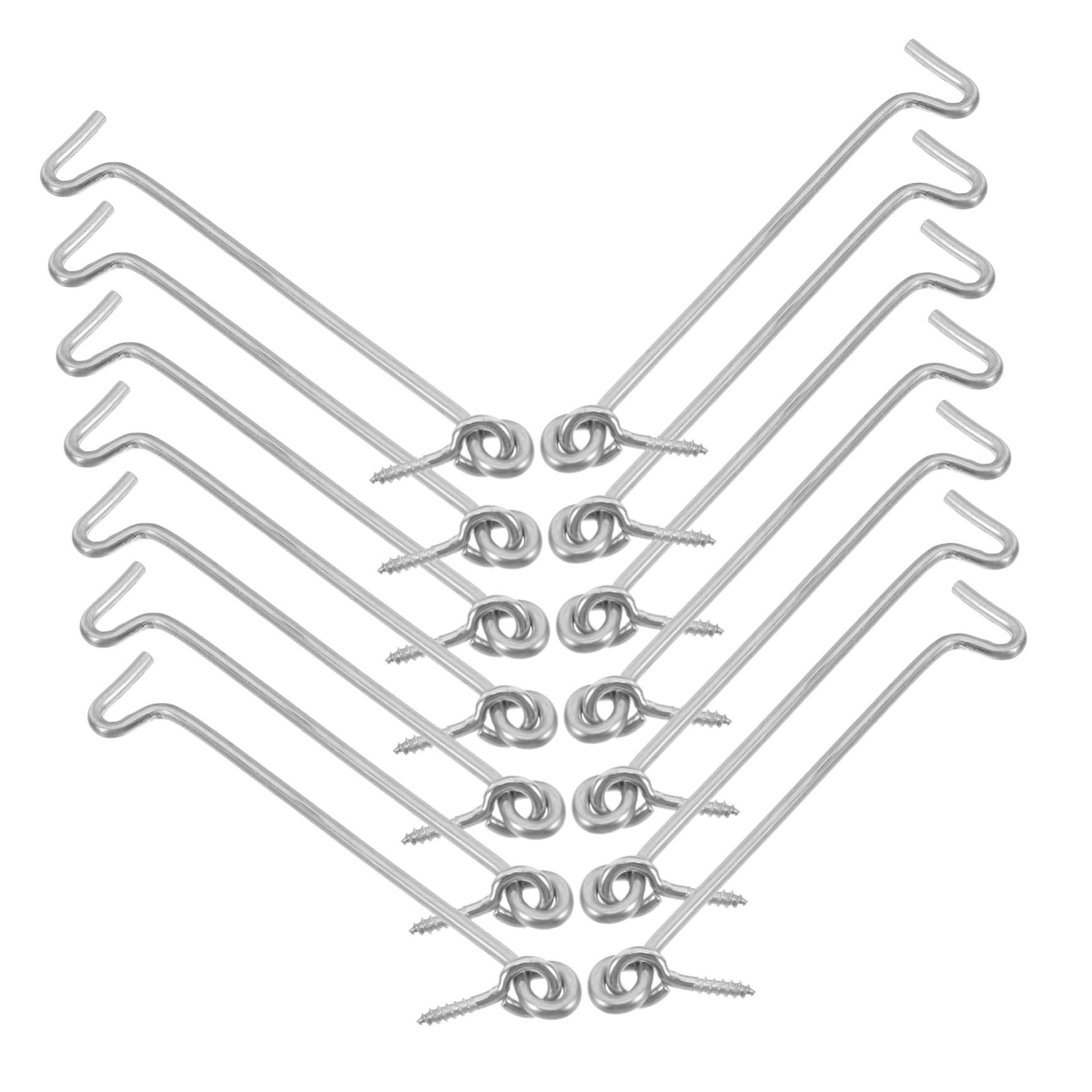 Crochets Verrous Zinc pour Fenêtres avec Support Stable pour Usage de Jardin
