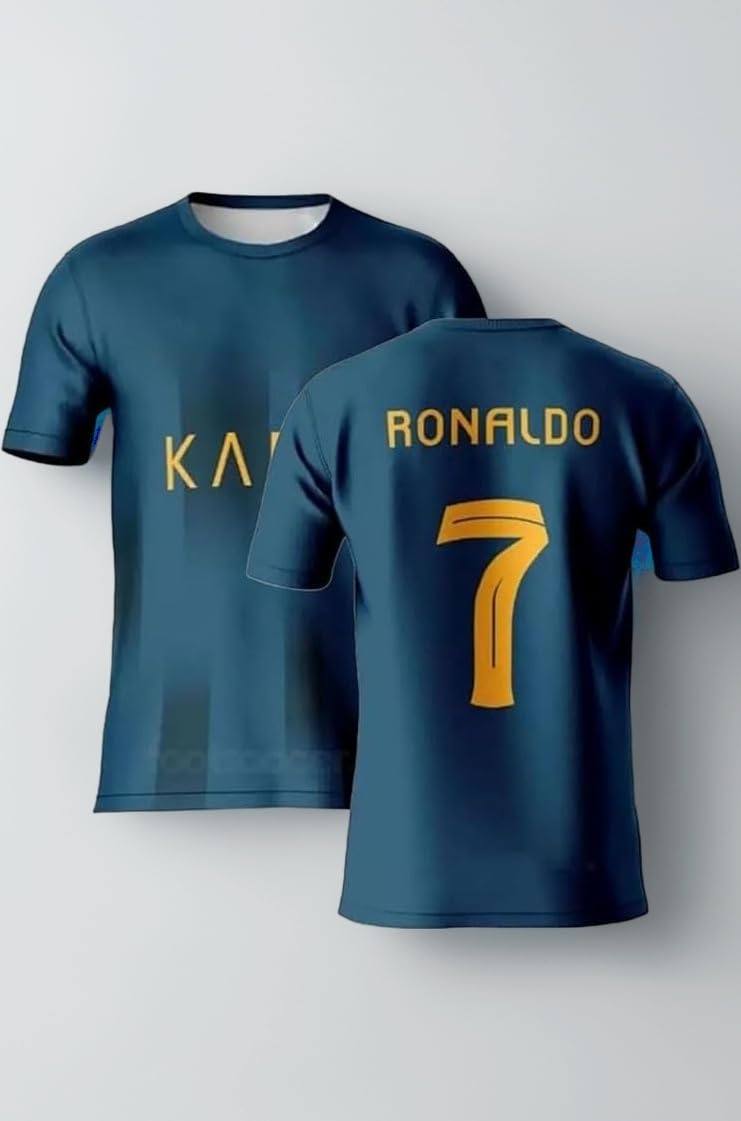 Ronaldo Jersey for Boys and Mens 2025/26 (CR7 Fans Jersey Special Version)(9-10Years,Multicolor-11)