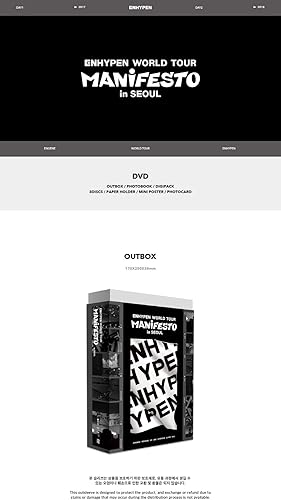 Miniatura 2 de ENHYPEN - ENHYPEN World Tour Manifiesto en Seúl DVD + beneficio de preventa