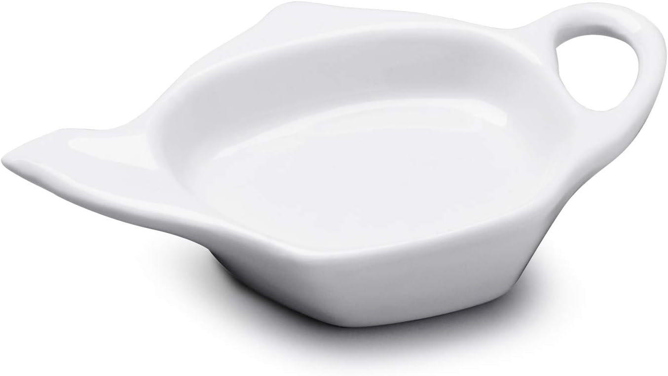 WM Bartleet & Sons 1750 T271 Traditional Porcelain Tea Bag Tidy, 12x8cm โ White