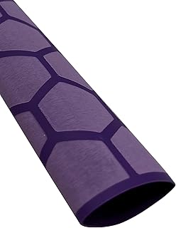 Accering Honeycomb Pattern Heat Shrinkable Tubing Fishing Rod Handle Wrap Insulation for Kitchen Supplies Knife Handle (φ25mm, L5.25 ft, Purple)