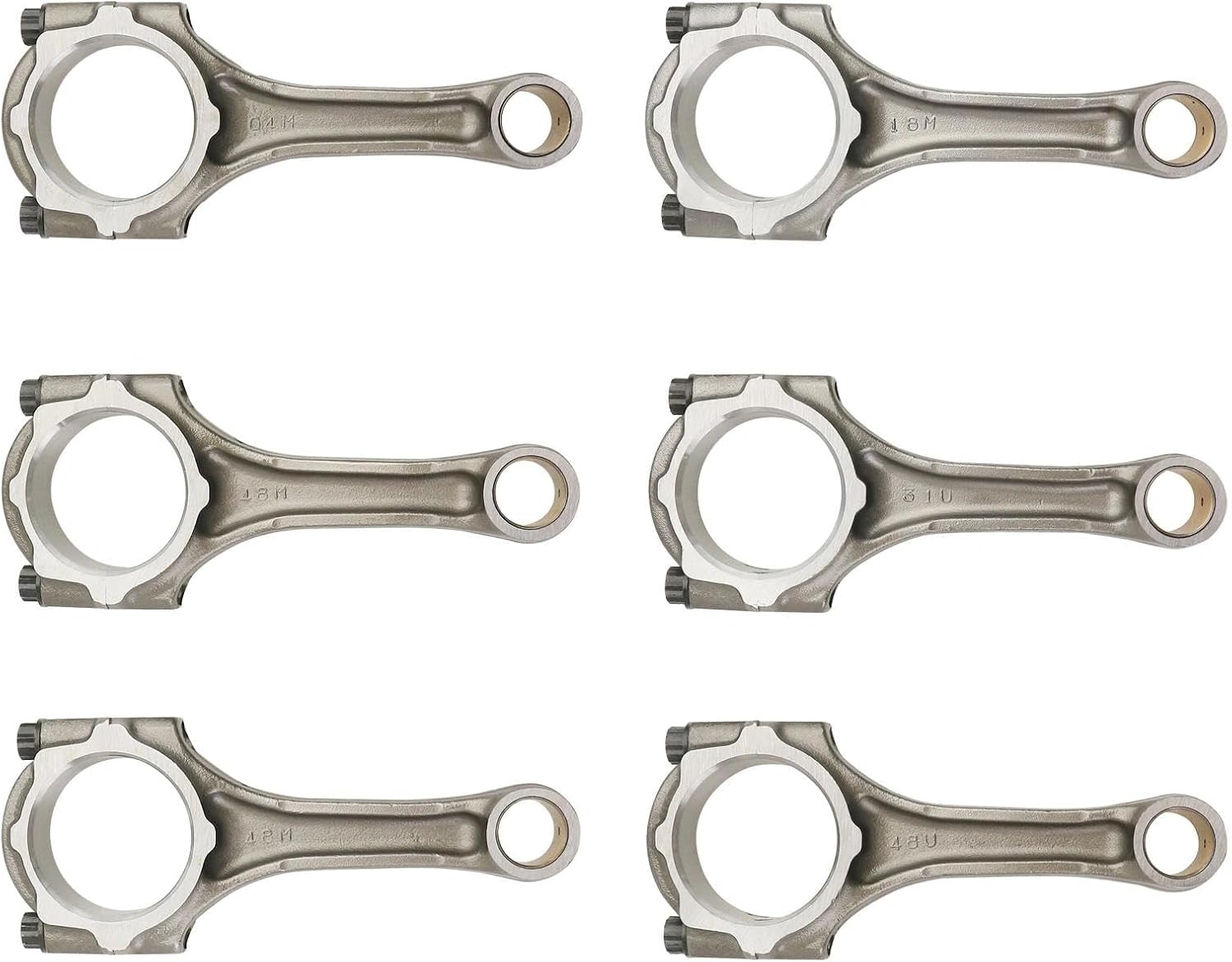 Engine Connecting Rod with Bolts Compatible with Toyota Supra 1993-1998 Lexus GS300 1993-1997 SC300 1992-1998 3.0L 2JZGE 2JZGTE Replaces 13201-46040 1320146040