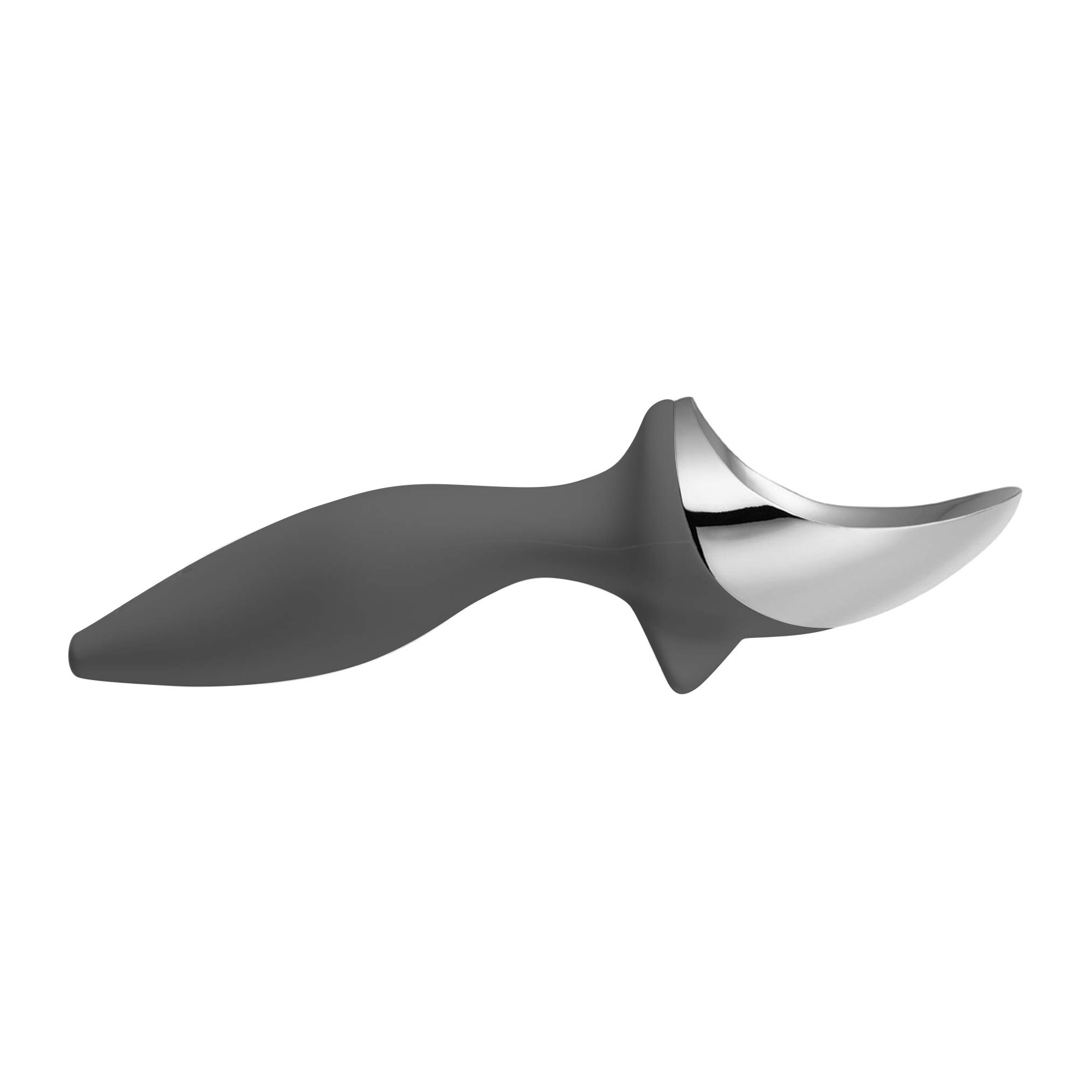 Tovolo Ice Cream Scoop Charcoal Gray Dishwasher Safe Heavy Duty Ice Cream Scooper with Elevated Tilt Up Design, Heat Retaining Ice Cream Scoops with Non Slip Handle for Cookie Dough, Gelato, Sorbet