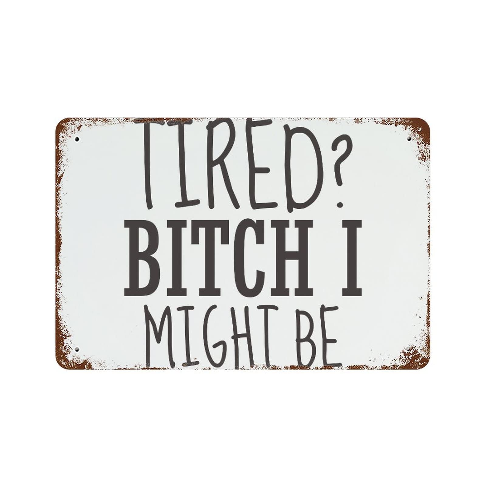 Plaque en métal rétro inspirante humour 30x45 cm pour décoration de pelouse