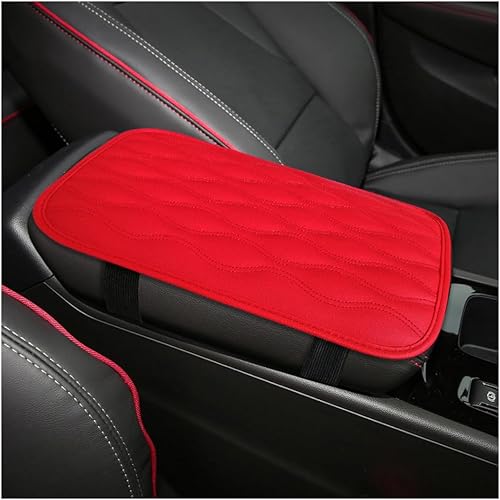 Funda para consola central de automóvil, piel sintética, impermeable, para reposabrazos, suave, antideslizante, protector de caja de asiento para