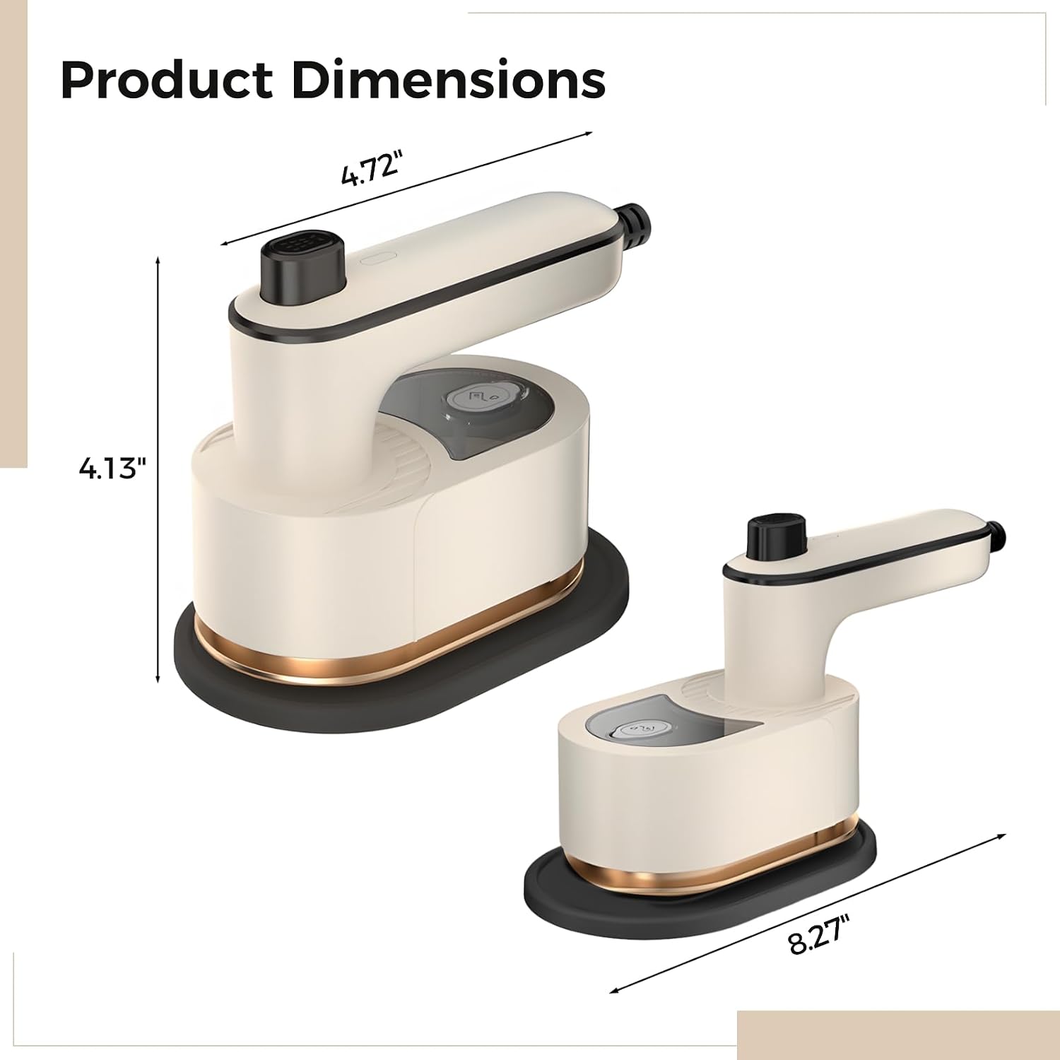 Handheld Clothes Steamer, Foldable Portable Garment Iron for Travel and Home, Fast Heat-Up, Compact Mini Steamer, ABS PET Metal, Wrinkle Removal for Shirts Dresses Suits