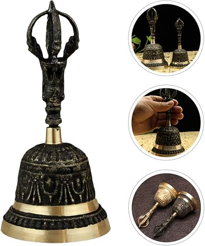 Miniatura 2 de Campana de llamada retro campana de mano antigua campanas de trineo de mano Campanas de cena de bronce Campanas decorativas Campana de servicio