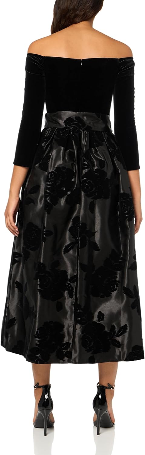 Shoshanna Women's Velvet Satin Combo Otis Dress - Image 2