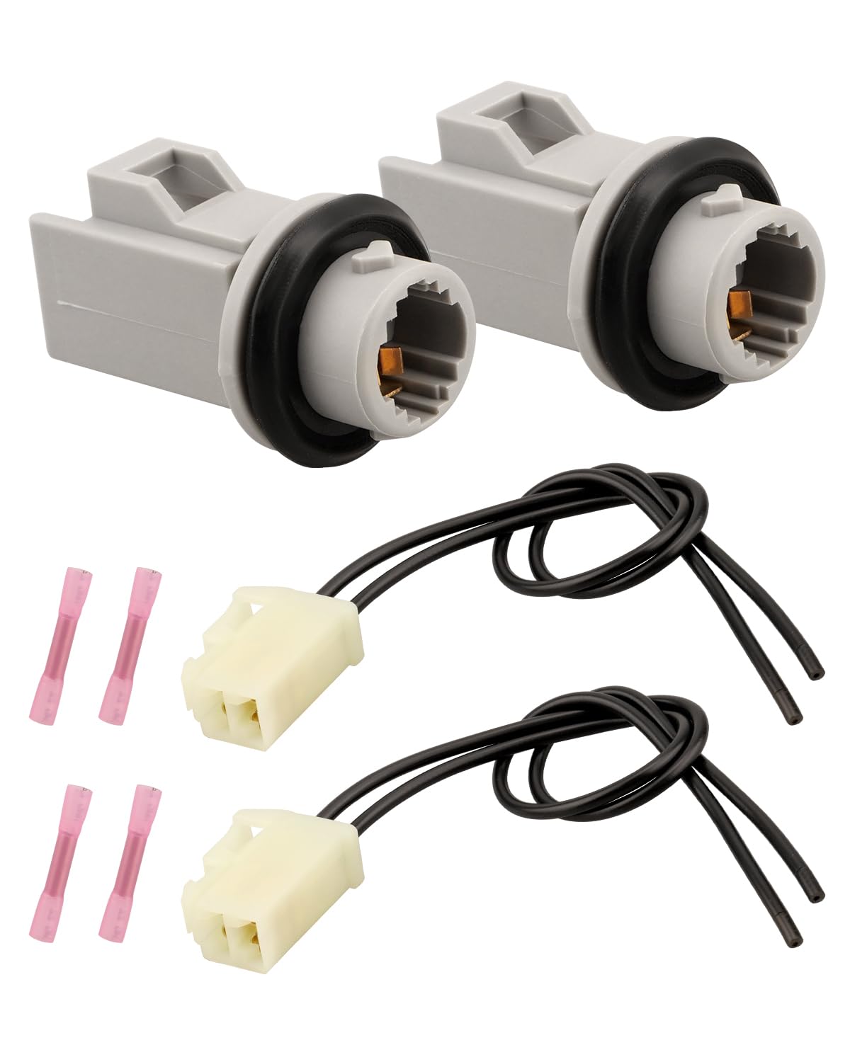 Hulyxayfave 2 PCS Side Marker Light Socket with Wire Harness Fit for Honda Accord CRV CRX Civic Acura CL TL Some Models, Lamp Bulb Socket, Replacement