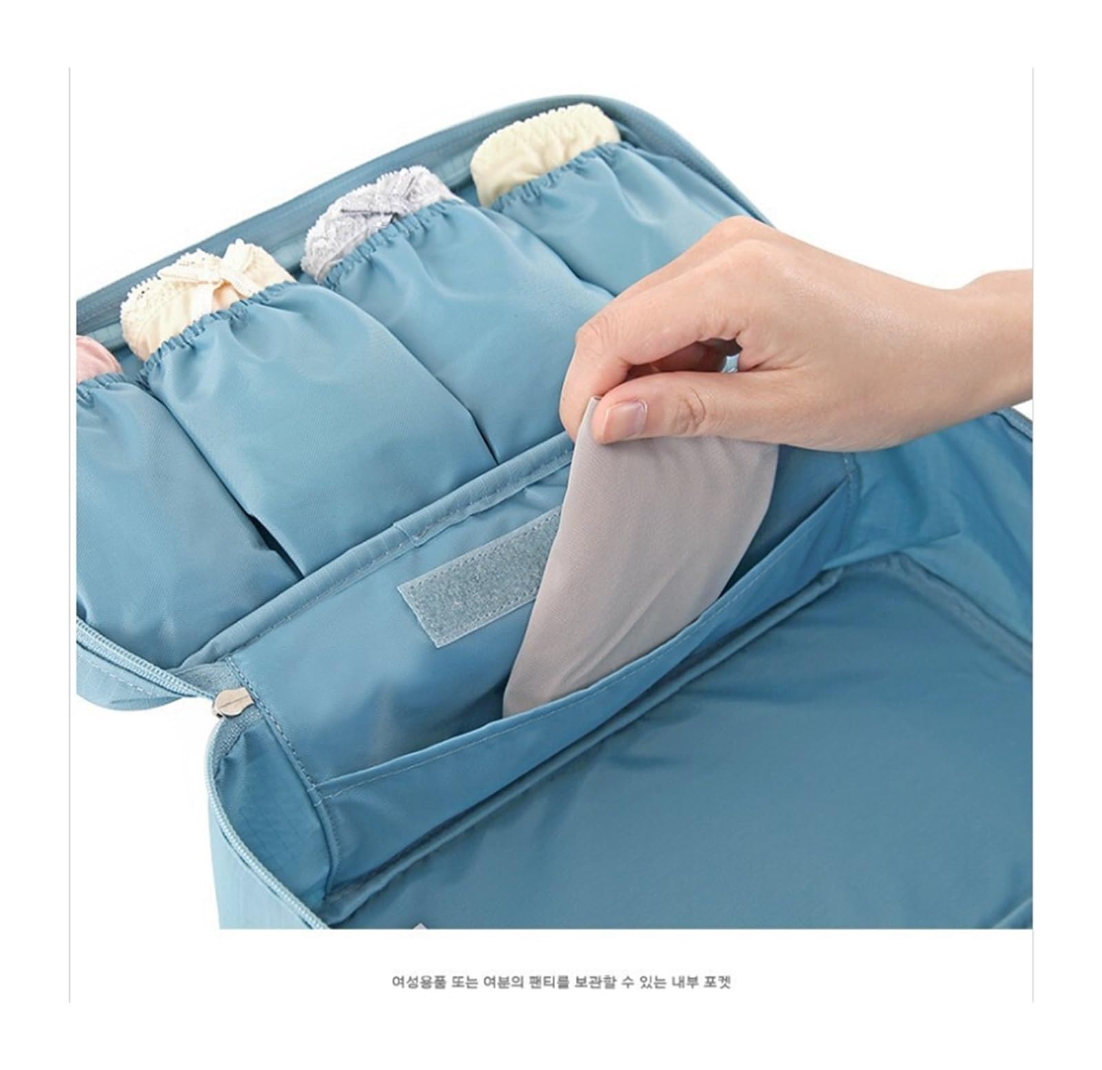 Bolsa Sujetador Viaje Caja de almacenamiento de calcetines multifuncional, bolsa organizadora de sujetador de viaje, bolsa de clasificación de ropa interior portátil