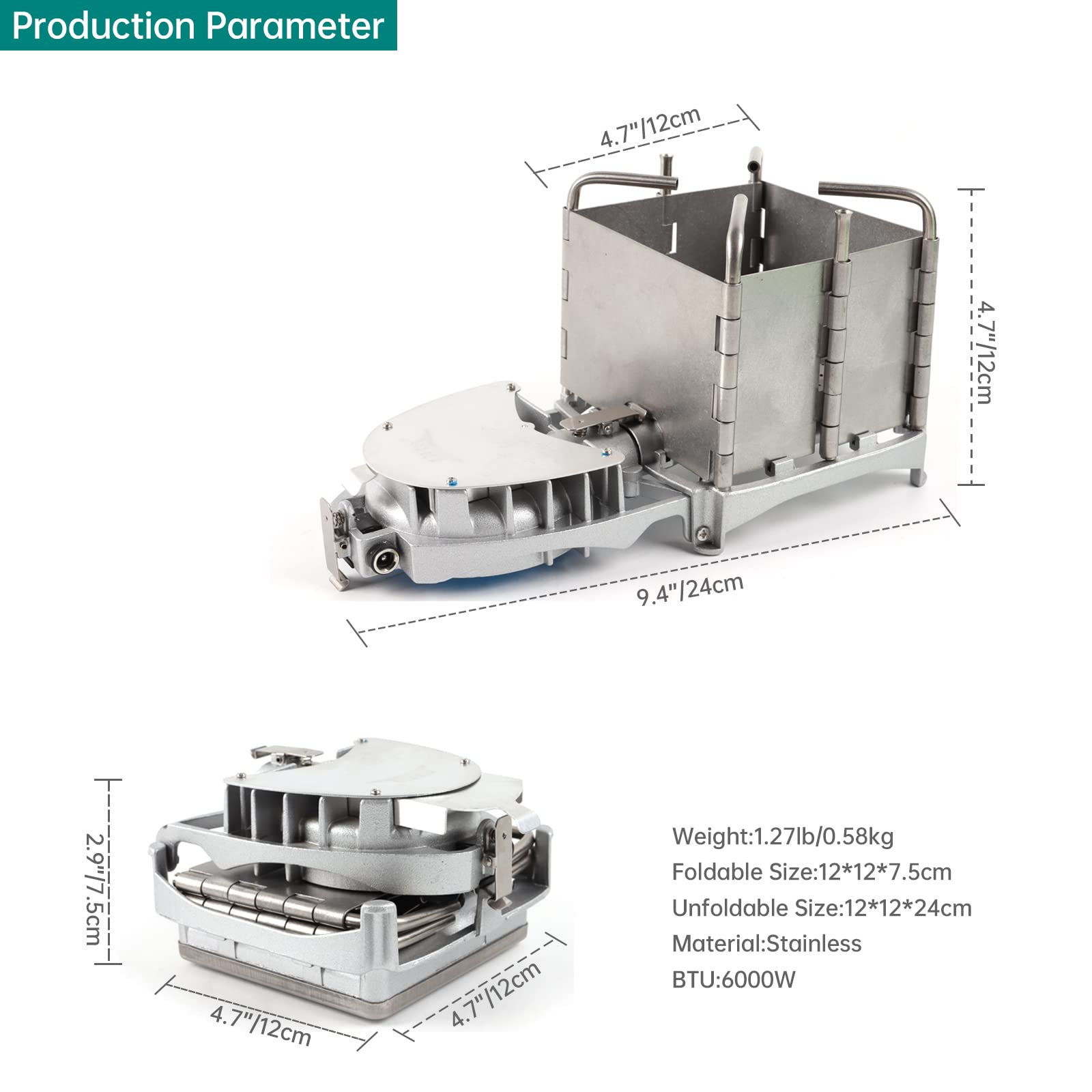 Amazon.co.jp: ポータブル キャンプ ウッド バーニング ストーブ
