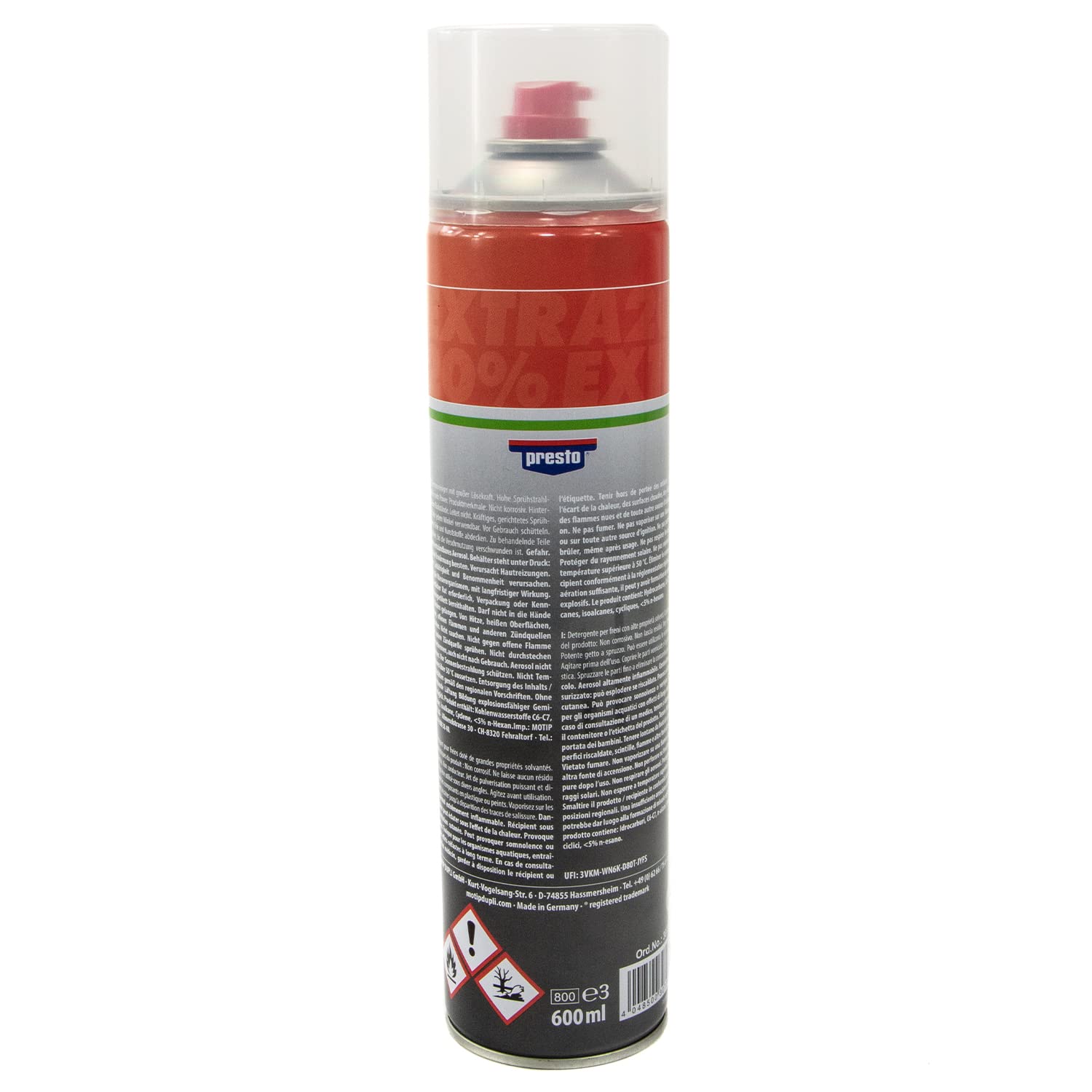 Bremsenreiniger Power Teilereiniger Spray Presto 307287 5 X 600 ml