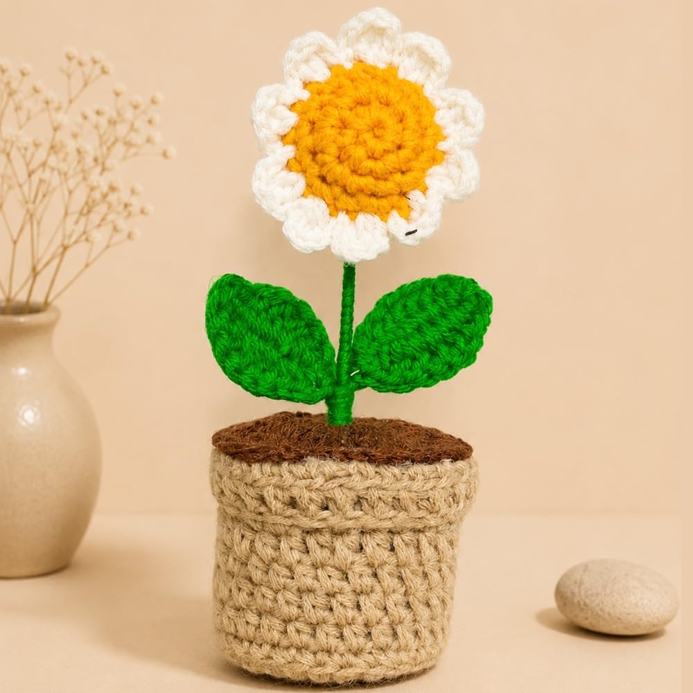 Crochet Daisy Flower Pot-image-29