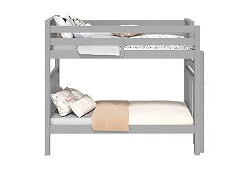 Amazon.com: Bedz King Tall Bunk Beds Twin over Twin Mission