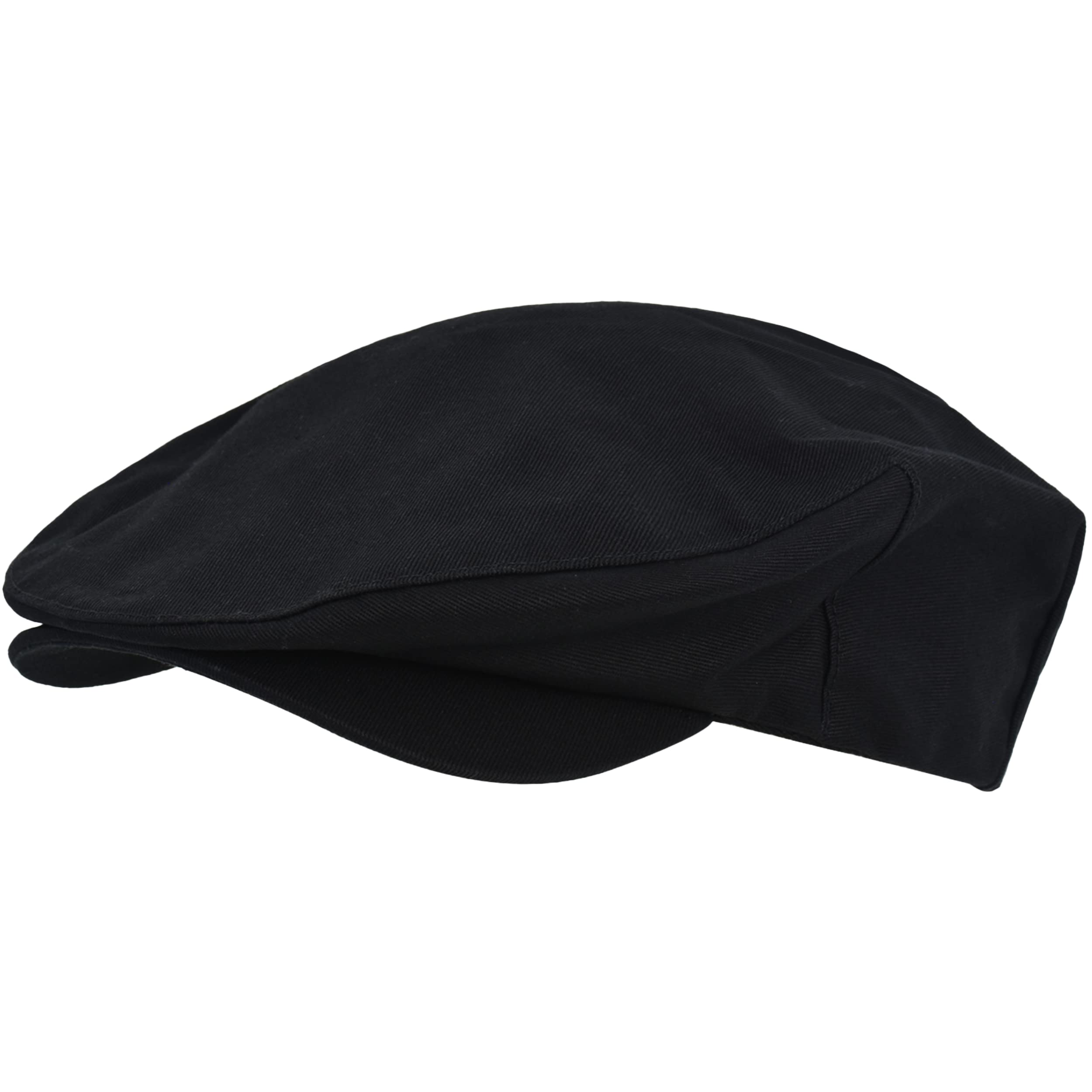 True Religion Women's Flat Cap, Cotton Breathable Driving Newsboy Hat with Horseshoe Woven Logo