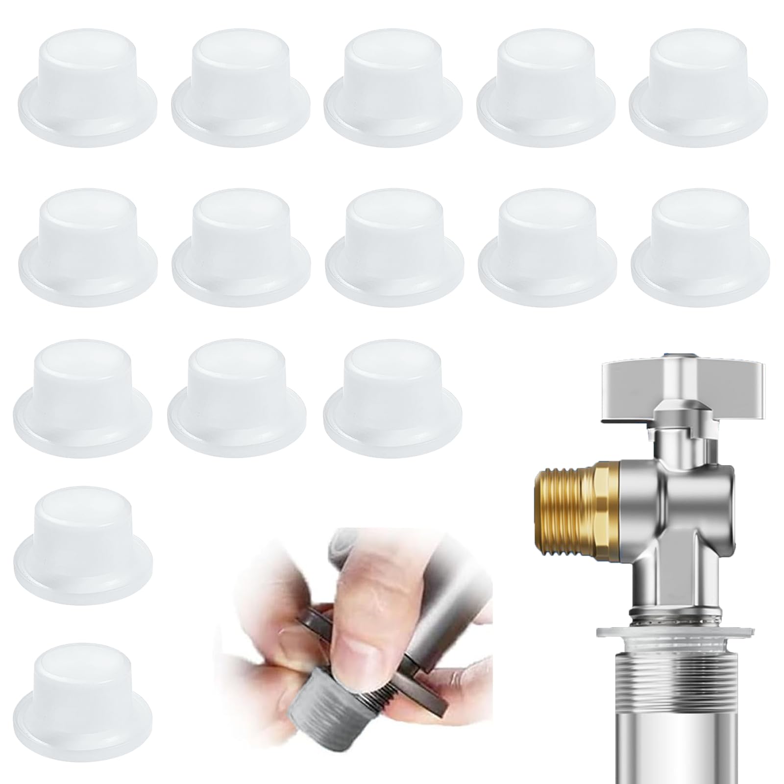 30 Guarnizioni In Silicone Per Rubinetti 1/2 Pollice - Resistente A Caldo/Freddo, Antigoccia - Foto 10