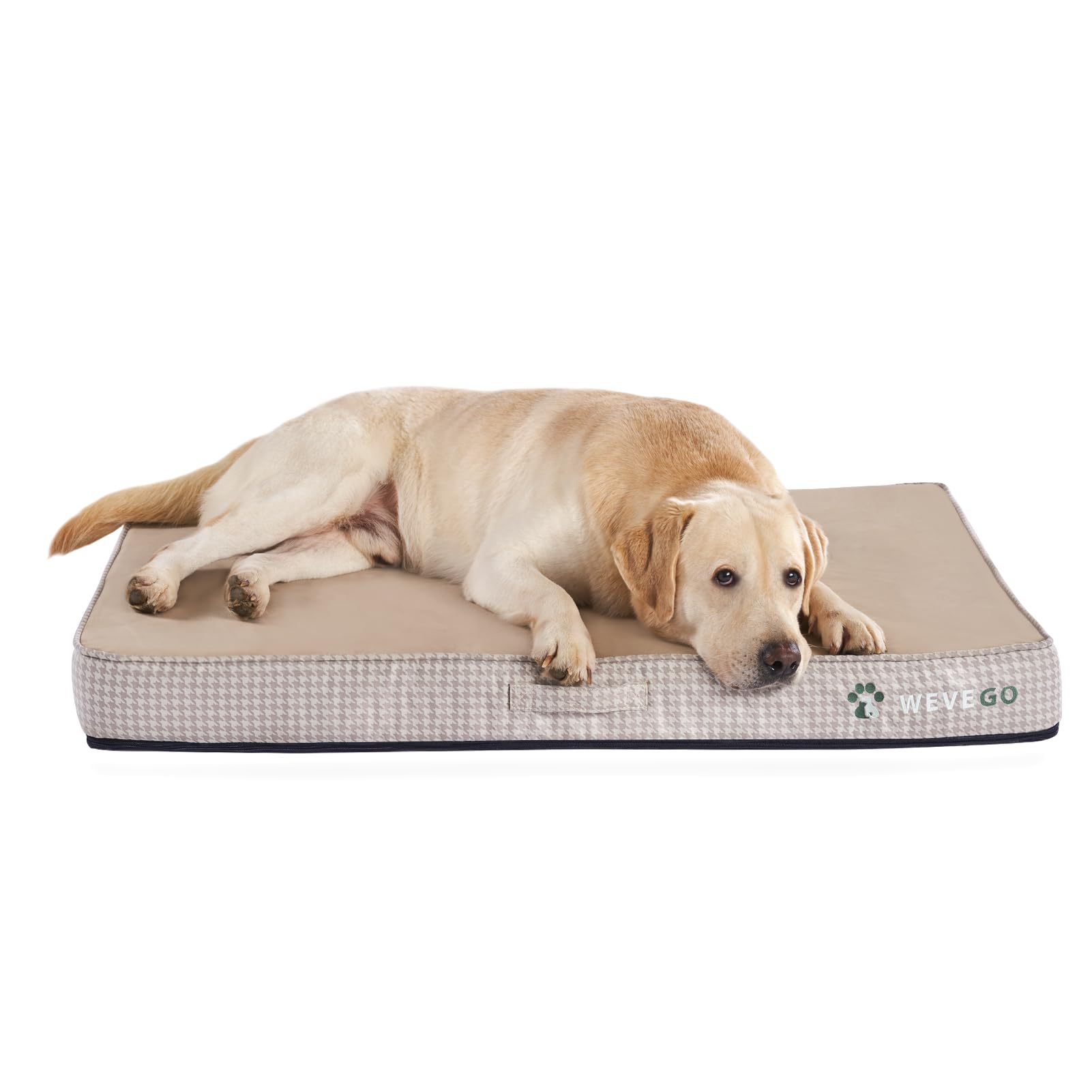 Medium Dog Bed, Orthopedic Dog Bed with Thick Gel Memory Foam Support, Durable Flannel Fabric with Removable Cover & Waterproof Liner Dog Beds