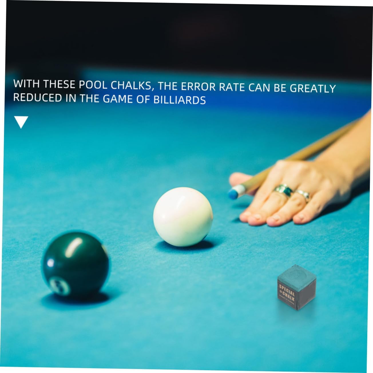 Kisangel Premium Billiard Cue Chalk 12-Pack Wiping Powder for Enhanced Friction Essential Pool Table Accessories for Professional Players and Home Use