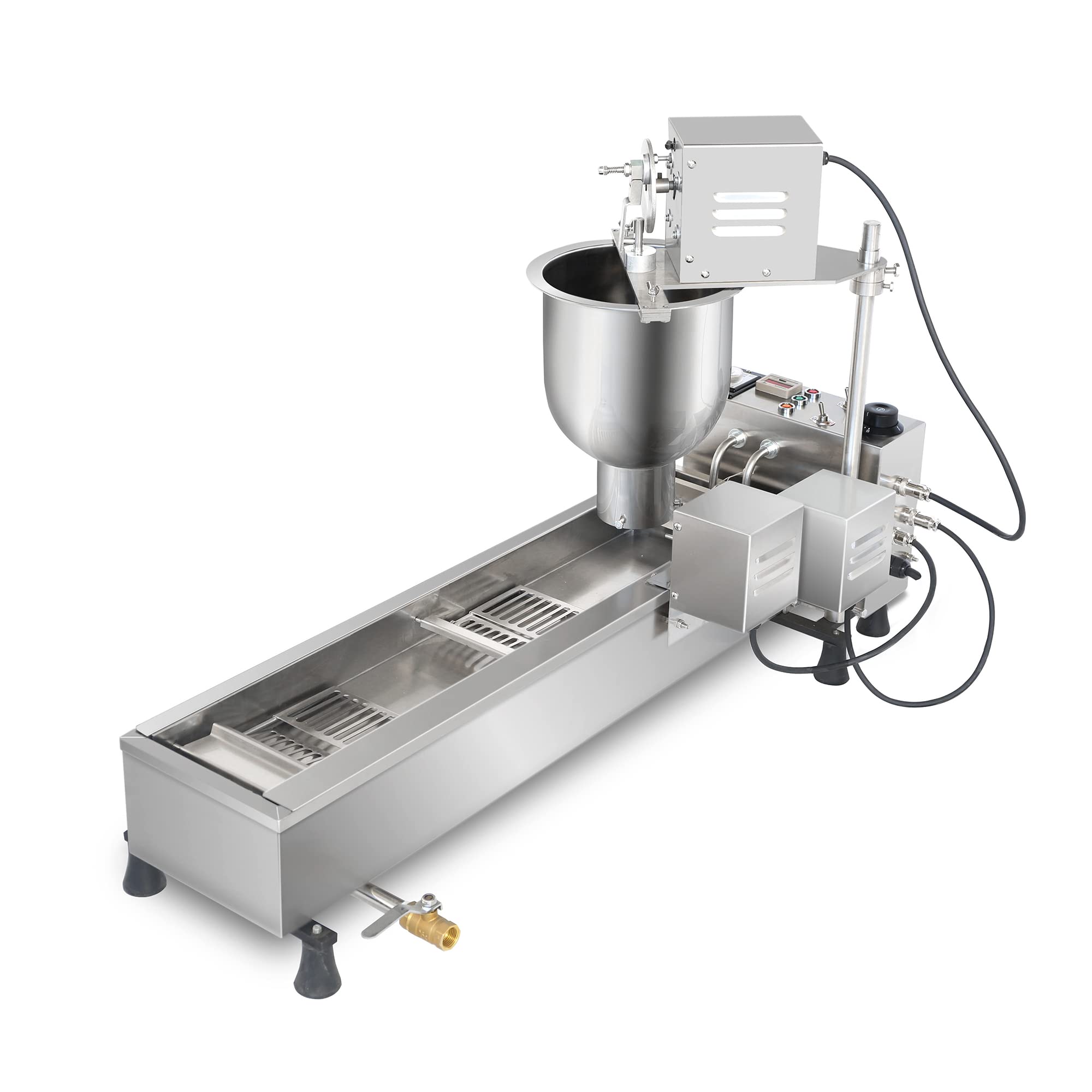 Máquina automática para hacer donas con múltiples moldes y construcción de acero inoxidable