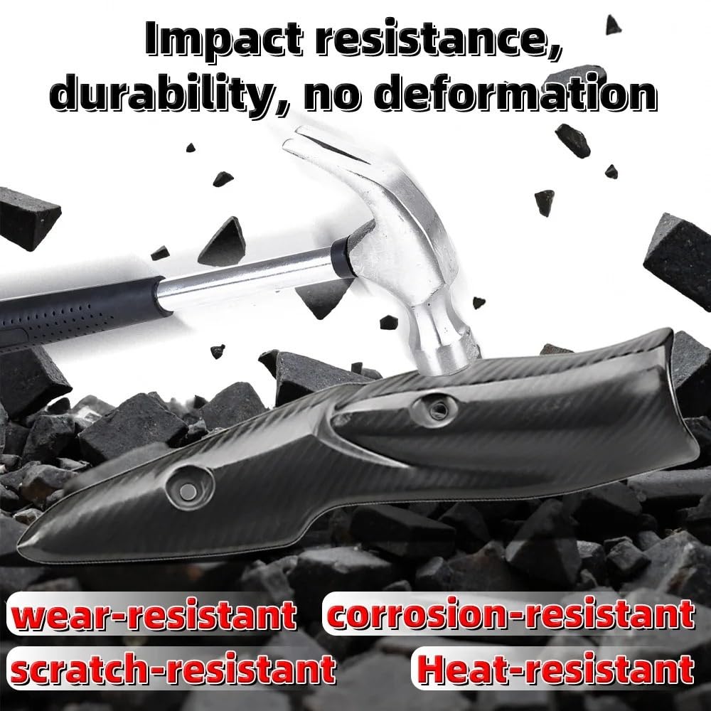 Cubierta del tubo de escape de la motocicleta cubierta de protección térmica silenciador Protector del tubo de conexión Protector Anti-escaldado Cubre escape moto(F Model)