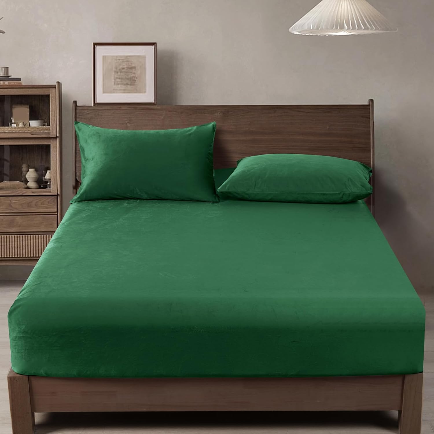 PHF Truly Velvet Fitted Sheet King Size, 1 Pack Luxury