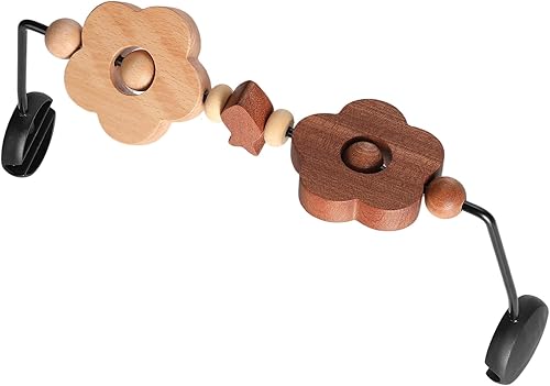 Miniatura 8 de Barra de juguete compatible con Baby Bjorn Bouncer Toy Bar para Baby Bouncer, accesorio de madera duradera para bebés, juguetes sensoriales Azul y