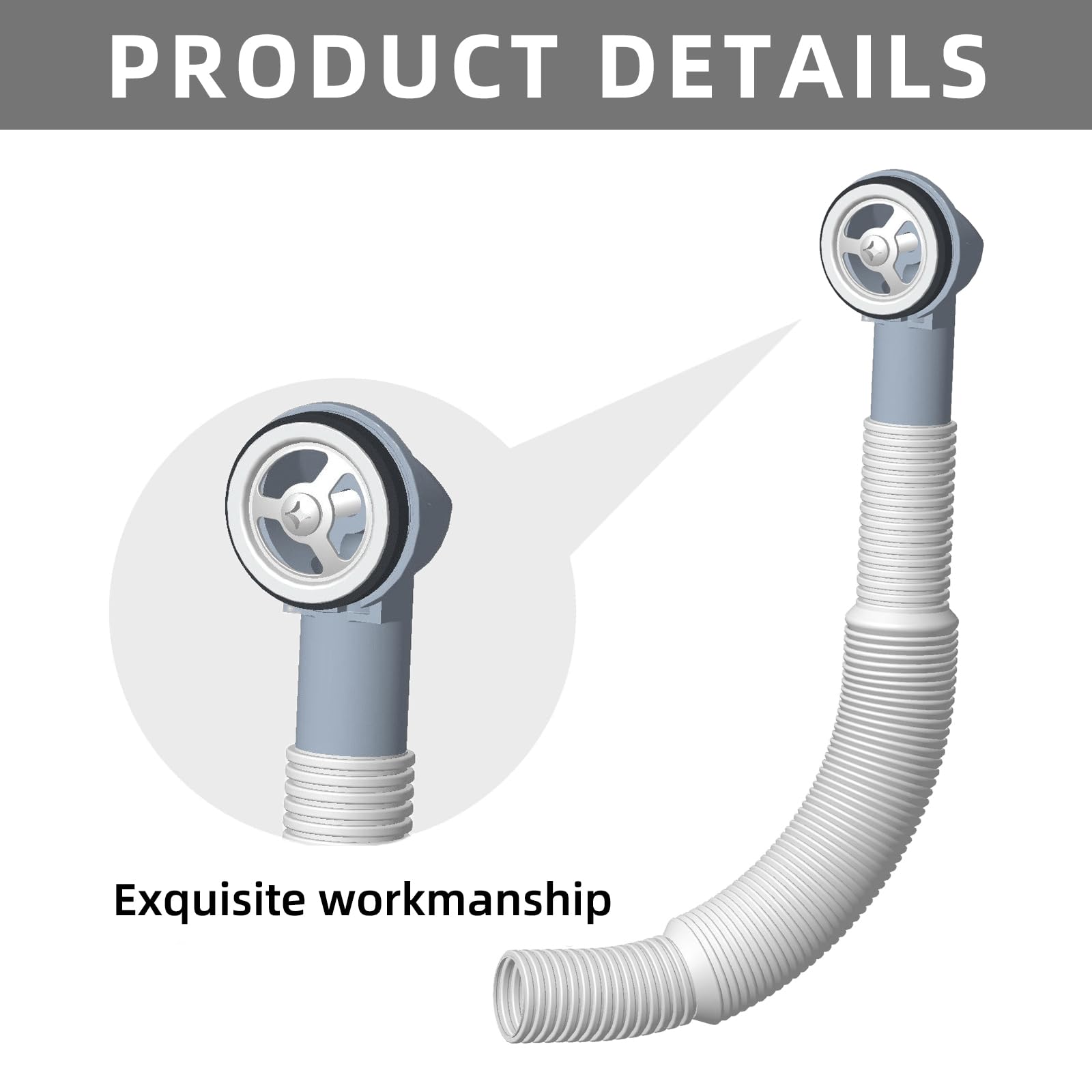 Round Overflow Pipes, Sink Overflow Kit,Sink Overflow Pipe,Wash Basin Overflow Head - Image 3