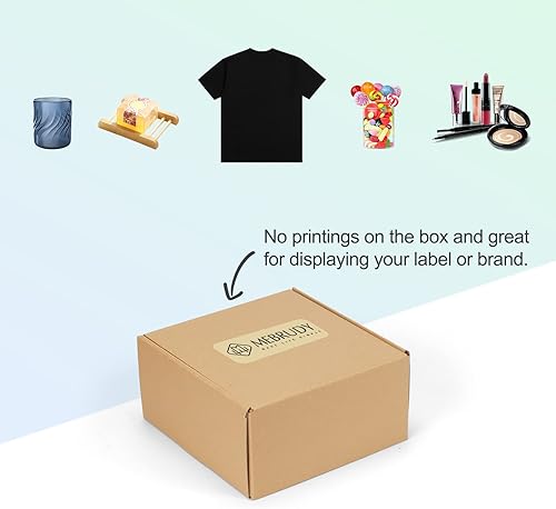 Miniatura 5 de MEBRUDY Paquete de 25 cajas de envío de 8 x 8 x 4 y 25 cajas de envío de 9 x 6 x 4