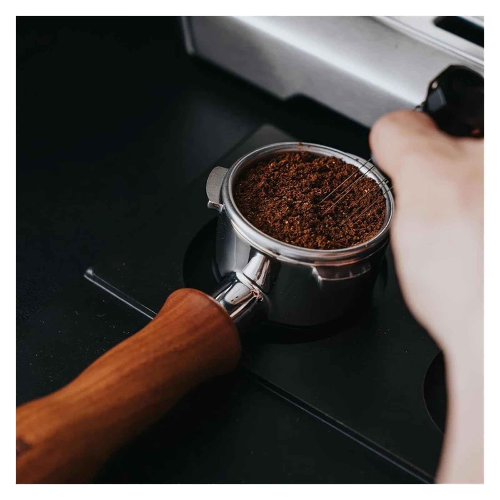 Compatible con portafiltro sin fondo Hibrew H11 51MM | Café, máquina de café expreso, cesta de filtro, accesorios de barista(Redwood-A)