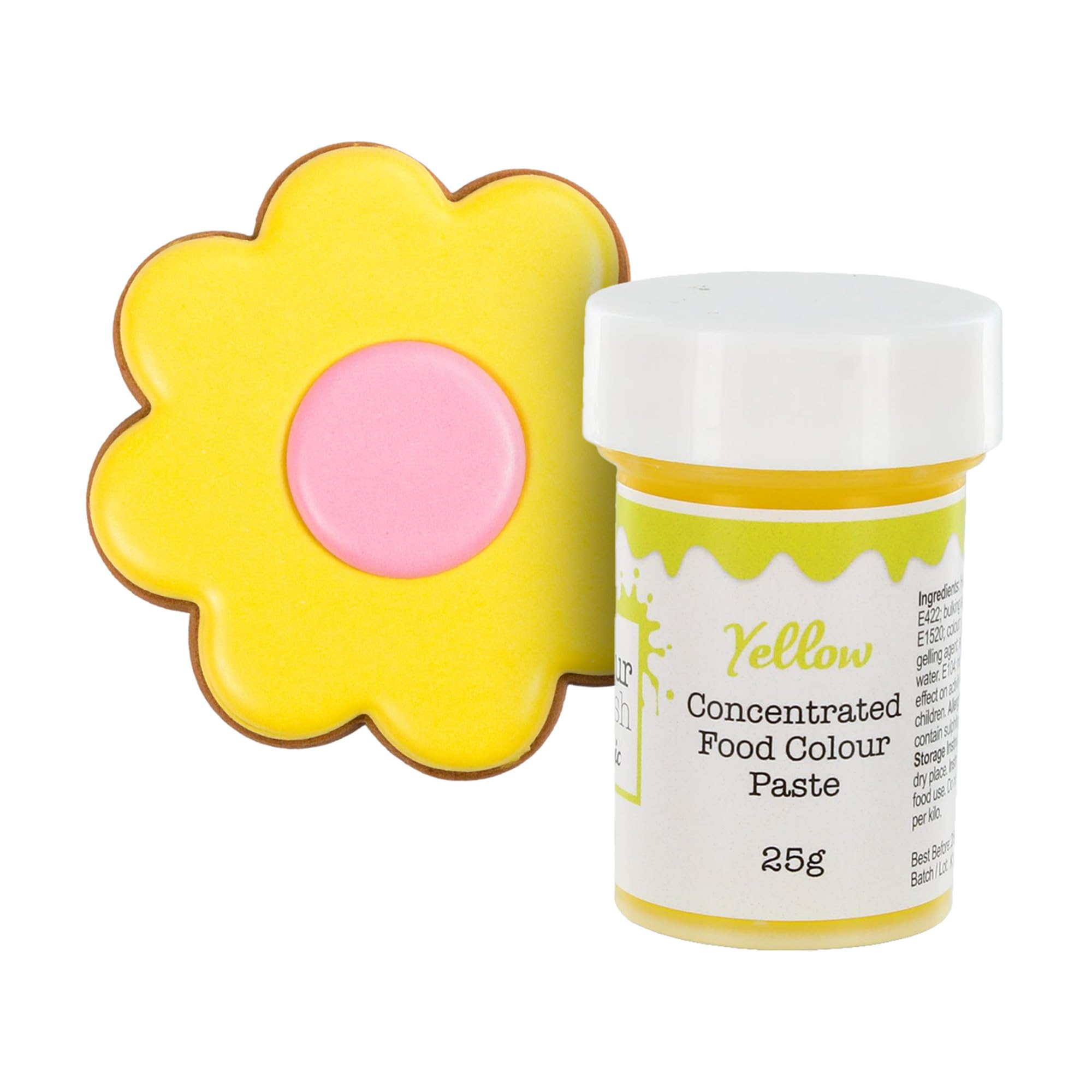 Colour Splash Concentrated Food Colouring Paste | Yellow | Vibrant Edible Colour For Baking, Colours Fondant, Buttercream, Cake Mix - 25g