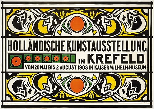 Affiche Hollandische Kunstausstellung Johann Thorn Prikker Toile 60x90cm