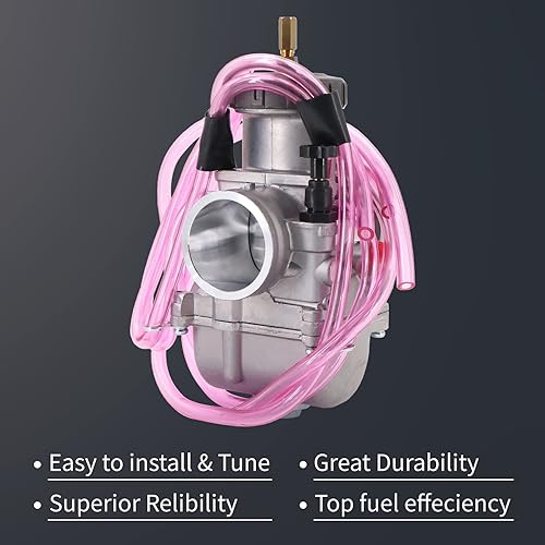 Miniatura 4 de KIPA carburador para PWK38 1496in plano Slide Air Striker 250 250SX 250EXC Dirt Bike ATV TRX250R CR250 ATC250R Suzuki LT250