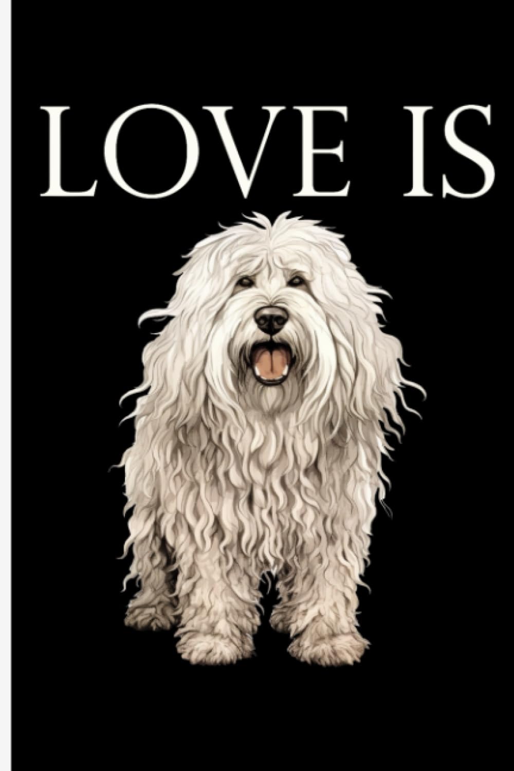 Love Is Komondor Dog: Lined Journal Notebook Komondor Gifts for Komondor lovers | 6" X 9" | 110 Blank Lined