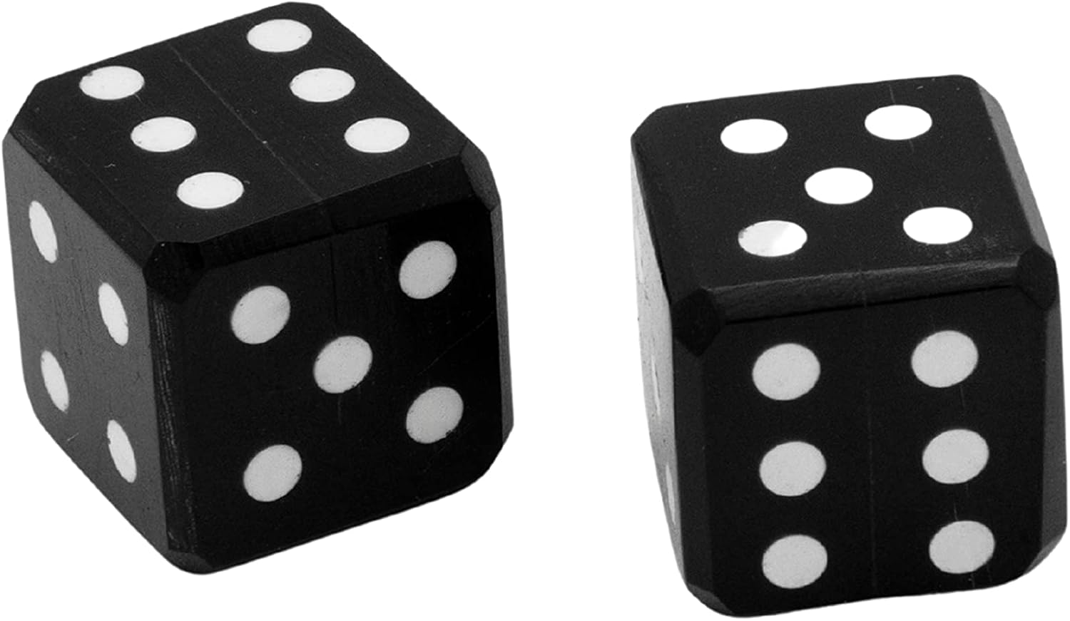 Lord of Battles Medieval Horn Dice Set of 2 with Inlaid Pips| Handmade from Natural Ox Horn |Extremely Robust and Efficient for Exemplary Performance