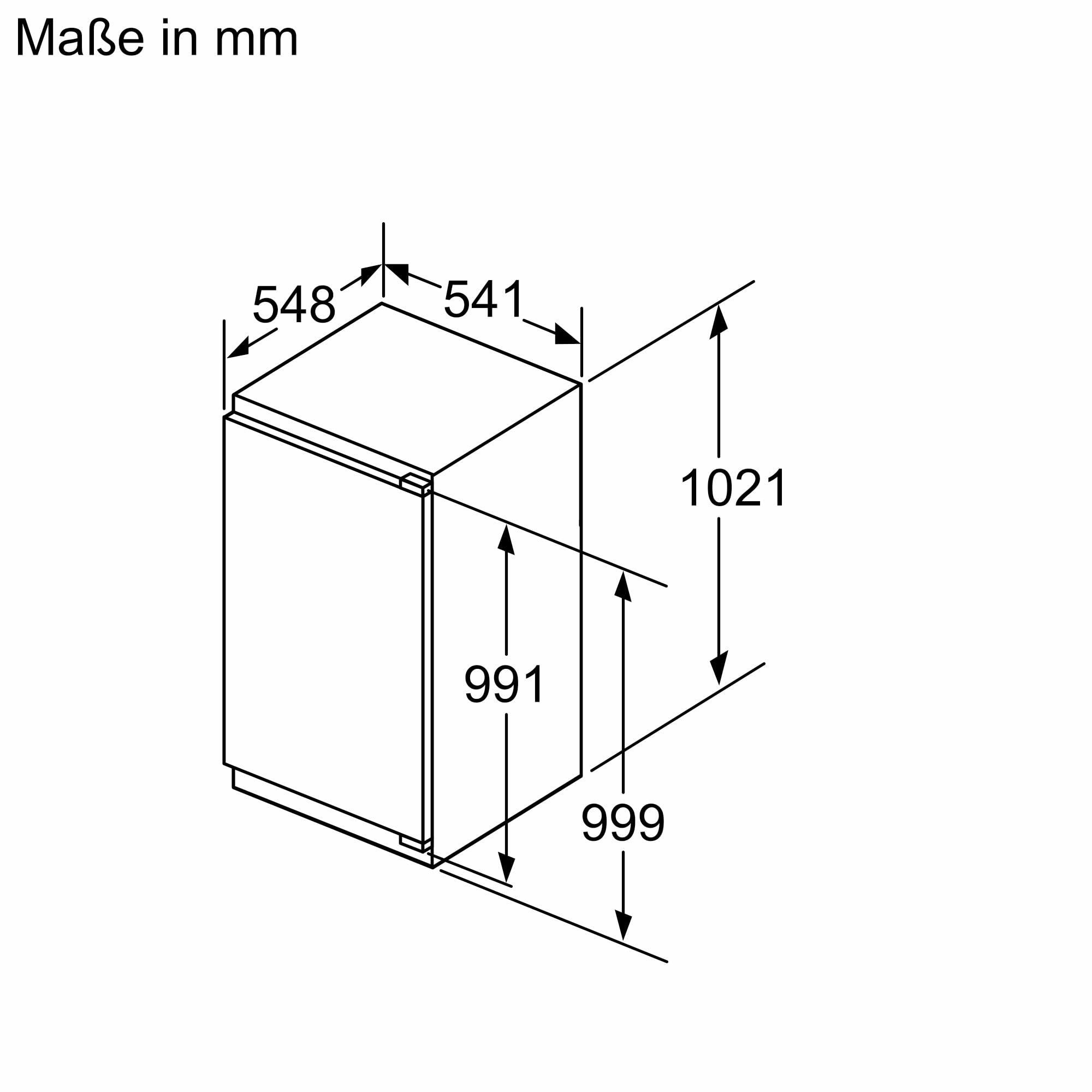 NEFF KI2322FE0, N 50, Einbaukühlschrank mit Gefrierfach, 102,5x56 cm (HxB), Kühlen 132l, Gefrieren 15l, 35dB, LED Beleuchtung, Fresh Safe, Eco Air Flow,Flachscharnier, Made in Germany | Made in Germany, 147 L Kapazität, flexible Glasböden für variablen Pl