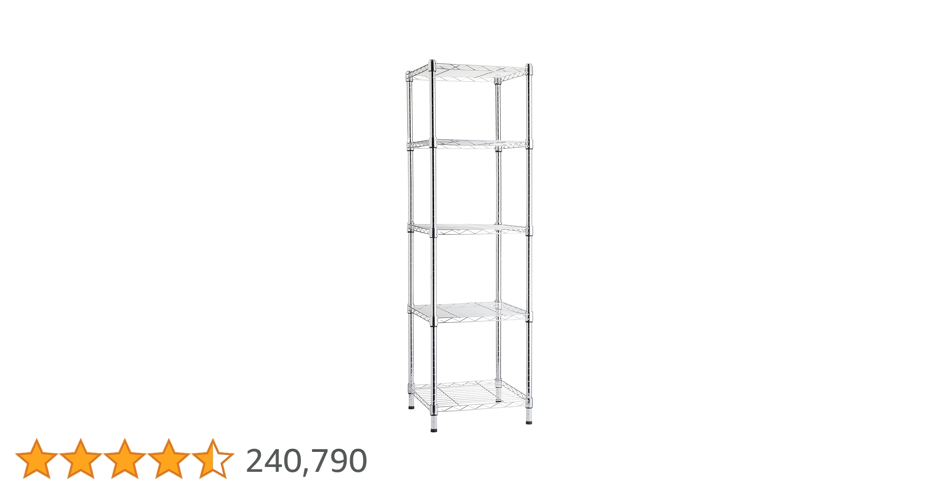 LSISTEM 5段スチールラック 幅980mm METALSISTEM メタルシステムラック 5段タイプ 幅98cm スチール製