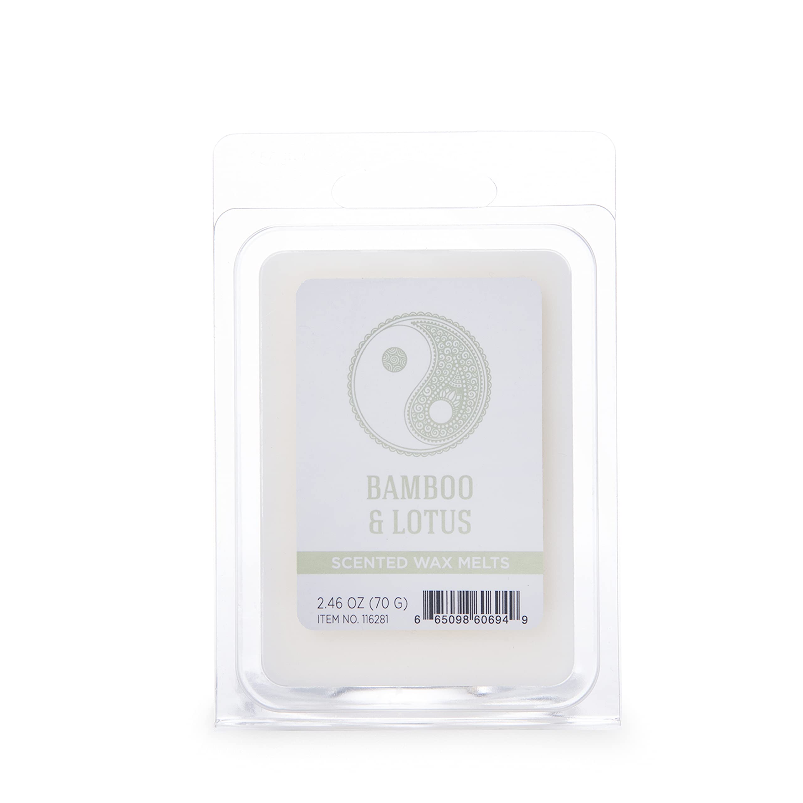 Colonial CandleBamboo Lotus Scented Wax Melt, Wellness Collection, Soy-Based White Wax Blend, 6 Cube