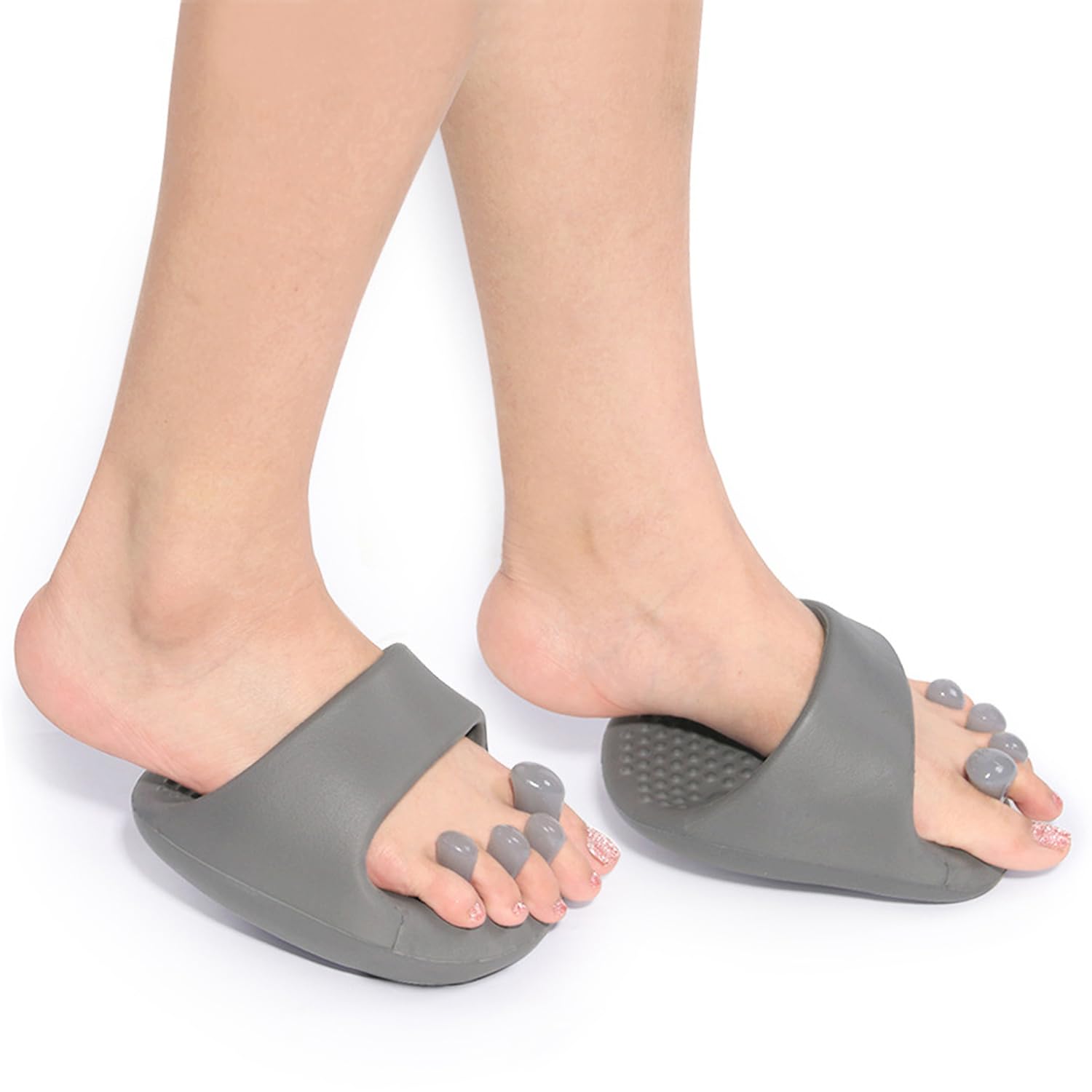 Angju Arch Support for Plantar Fasciitis Flat Feet, Arch Exerciser Slipper, Bunion Corrector, Toe Separators, Calf Strengthener, Hallux Valgus, Yoga Exerciser, Foot Arch Pain Relief, Sore for Man And