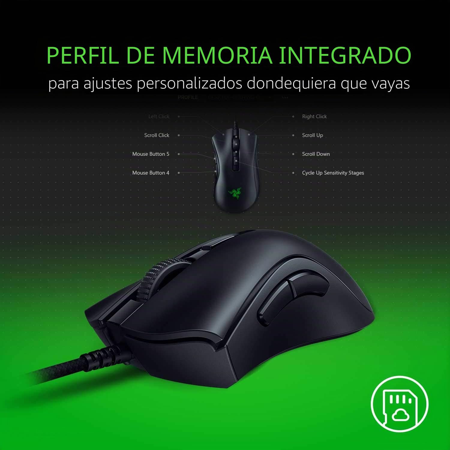 Razer Ratón con Cable DeathAdder V2 Mini (RZ01-03340100-R3U1)