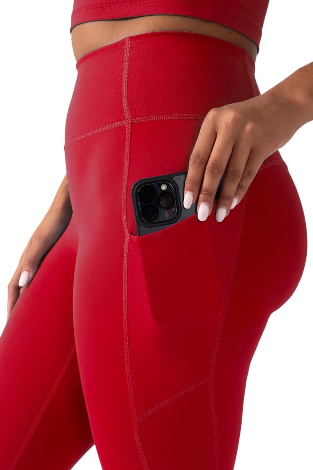 YITTY Active Workout Leggings for Womens – High Waisted Pocket Leggings, Yoga Pants for Workout Athletic, Gym - Image 3