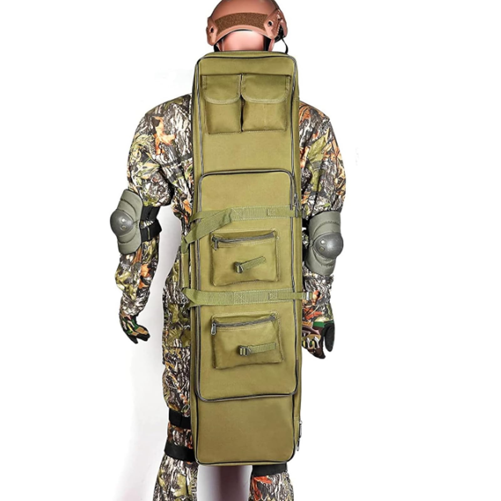 Waffentasche G ewehrtasche 85/100/120cm,Langwaffentasche,wasserdichte Gewehrtasche 2 Langwaffen,Futteral Gewehrtasche mit Doppelfach Große Zubehör Beutel,für Staubdicht Jagd Schie(Size:100cm,Color:a)