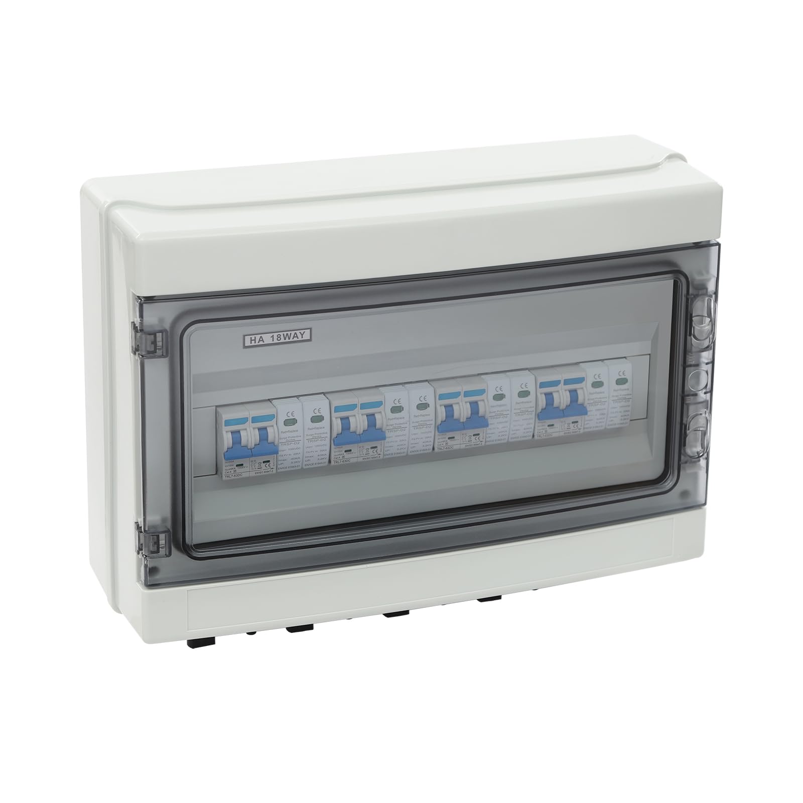 Odłącznik DC, wodoszczelny, 40 A, 1000 V, ochrona odgromowa, ochrona przed przepięciem, wyłącznik nadprądowy, 4 w 4 wyjścia PV, 4 struny, skrzynka przyłączeniowa solarna z 2 metodami