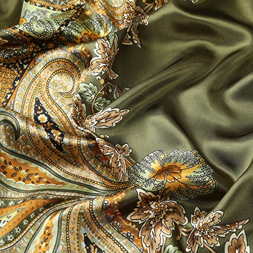 AWAYTR Satin Silk Scarf - Large Hair Bandana, Sleeping Wrap for Women4