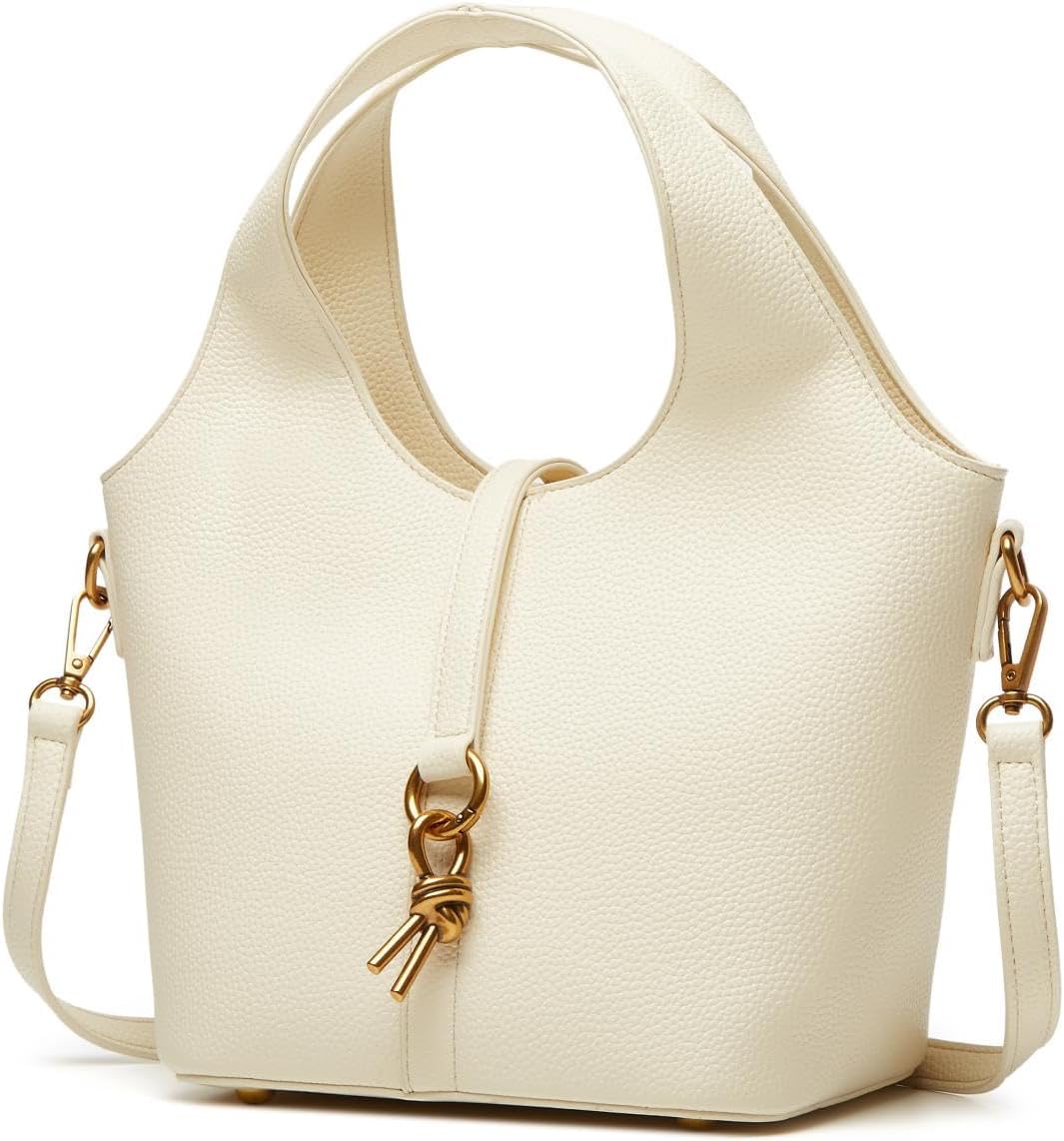 Women Bucket Bag PU Leather Hobo Bag Fashion Shoulder Crossbody Vintage Tote Small Handabg Purse - Image 2