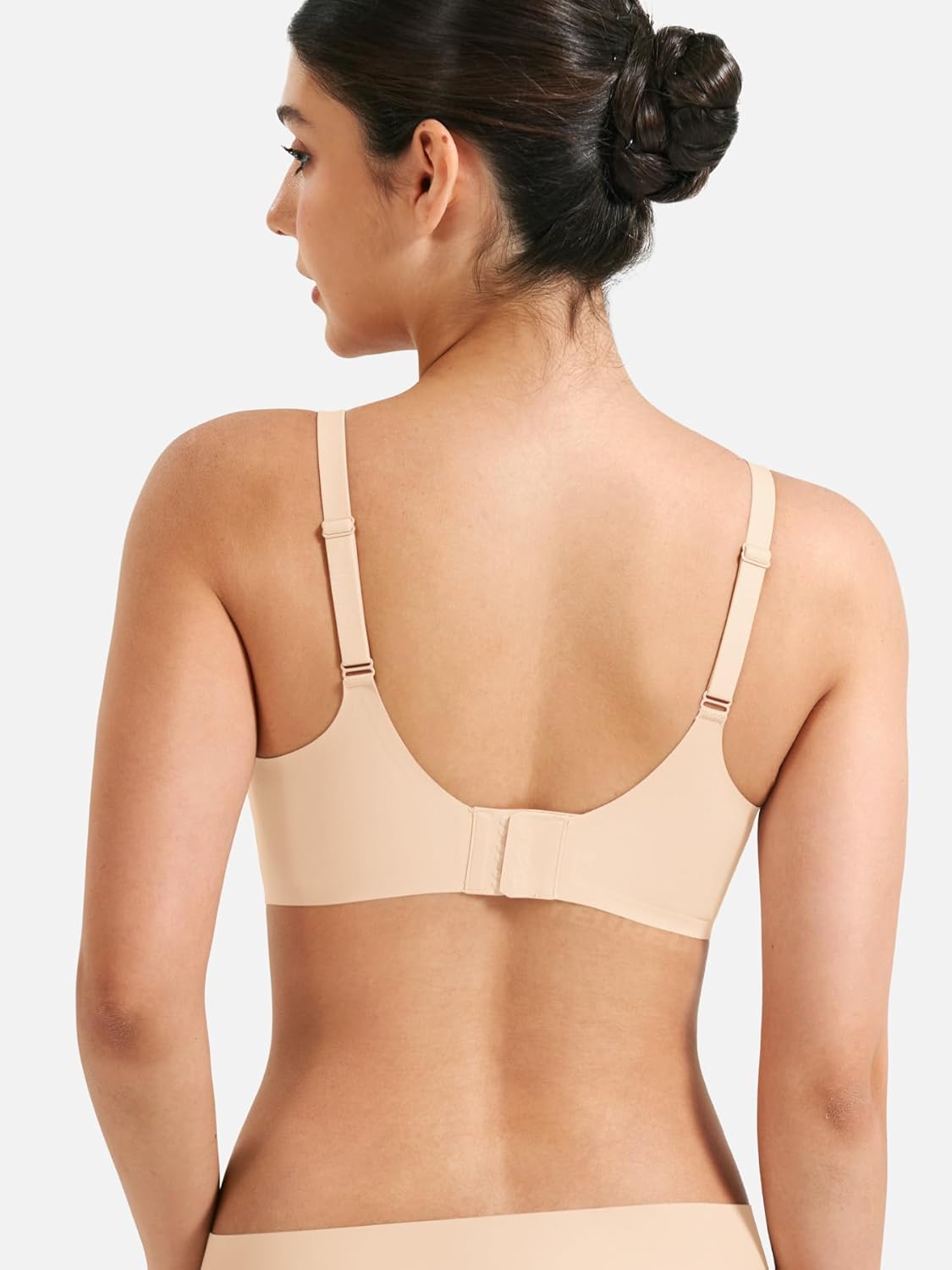 YEOREO Womens Wireless Bras Push Up Full Coverage Bra No Underwire Seamless Comfortable Scalloped Supportive Bralette - Image 4