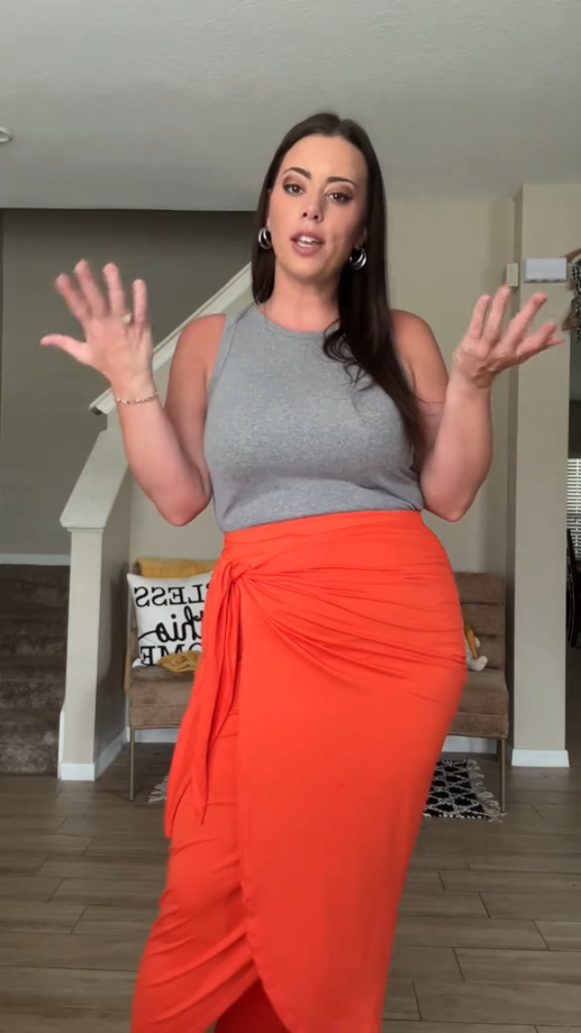 Amazon.com: UEOIOW Sexy Split Skirts for Women Wrap Ruffle Cute