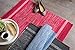 DII Variegated Recycled Yarn Modern Edge Stripe, 2x3', Blue