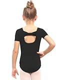 Leotard for Girls Black Ballet Dance Leotard Gymnastics Outfits with Bow Back (Toddler/Little/Big Kids)