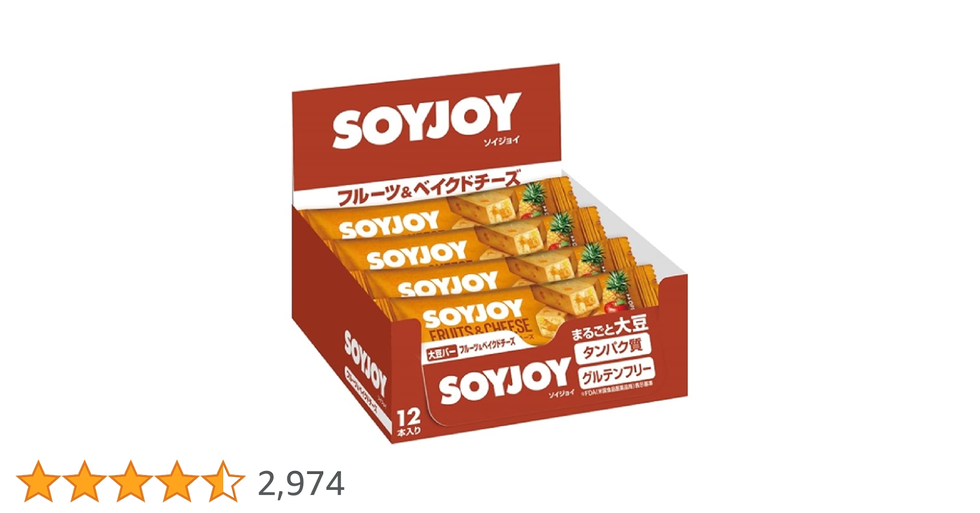 Amazon.co.jp: Otsuka Pharmaceutical SOYJOY Snack Bars, Fruit