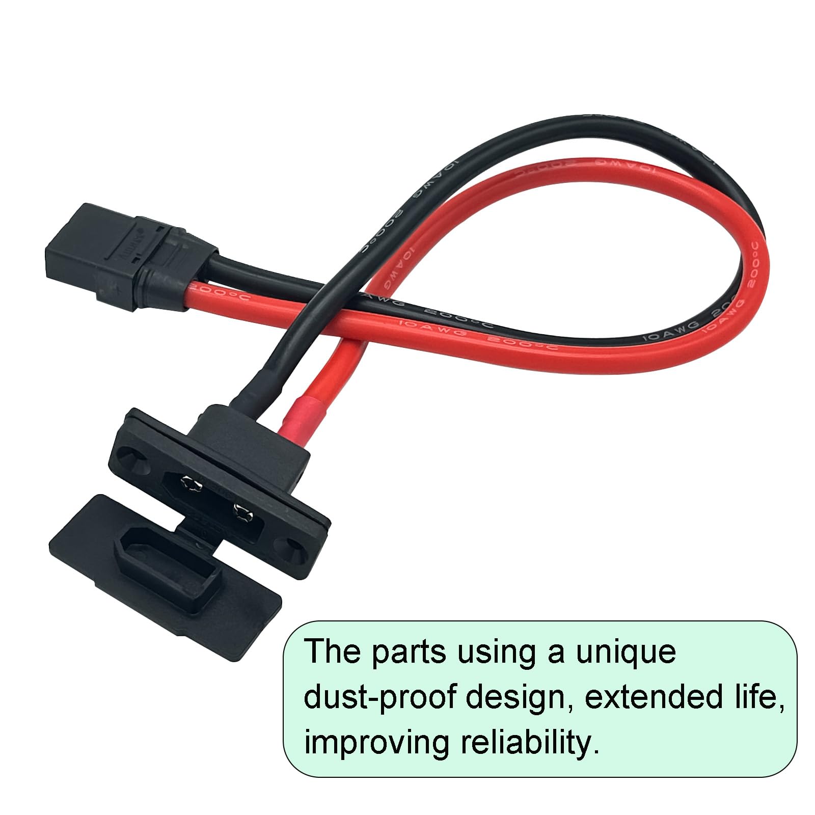 XT90 Lipo Battery Connector 10AWG 30cm XT90E-M Male to XT90 Female for Airplane Model Battery